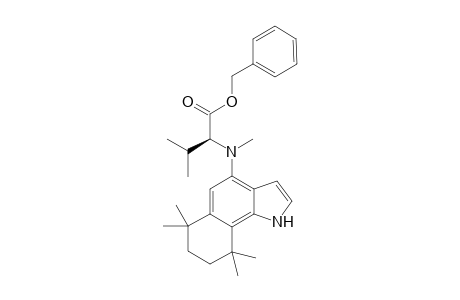 (2S)-3-methyl-2-[methyl-(6,6,9,9-tetramethyl-7,8-dihydro-1H-benzo[g]indol-4-yl)amino]butanoic acid (phenylmethyl) ester
