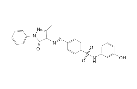 Benzenesulfonamide, 4-[2-(4,5-dihydro-3-methyl-5-oxo-1-phenyl-1H-pyrazol-4-yl)diazenyl]-N-(3-hydroxyphenyl)-