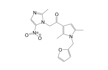 ethanone, 1-[1-(2-furanylmethyl)-2,5-dimethyl-1H-pyrrol-3-yl]-2-(2-methyl-5-nitro-1H-imidazol-1-yl)-