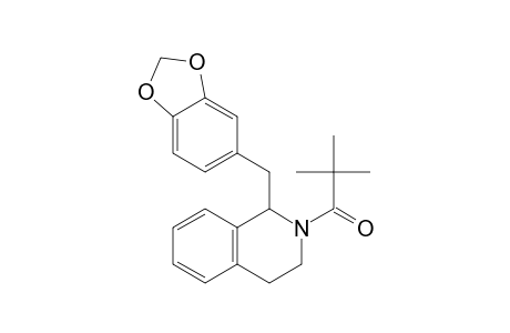 1-[1-(1,3-benzodioxol-5-ylmethyl)-3,4-dihydro-1H-isoquinolin-2-yl]-2,2-dimethyl-1-propanone