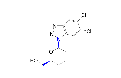 cis-6-(5,6-Dichloro-1H-benzotriazol-1-yl)tetrahydro-2H-pyran-2-methanol