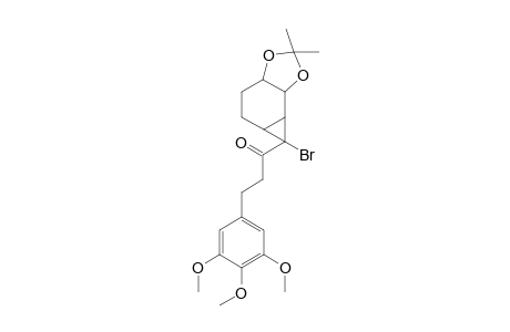1-[(3a'RS,5a'RS,6'SR,6a'SR,6b'SR)-6'-Bromo-2,2'-dimethyl-3a'H-hexahydrocyclopropa[e][1,3]benzodioxol-6'-yl}-3-(3'',4'',5''-trimethoxyphenyl)propan-1-one