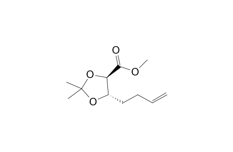 (4R,5S)-5-but-3-enyl-2,2-dimethyl-1,3-dioxolane-4-carboxylic acid methyl ester