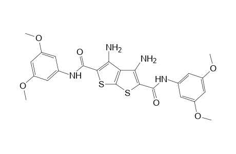 3,4-bis(azanyl)-N2,N5-bis(3,5-dimethoxyphenyl)thieno[2,3-b]thiophene-2,5-dicarboxamide