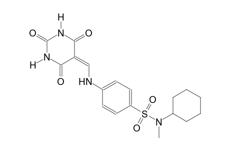 benzenesulfonamide, N-cyclohexyl-N-methyl-4-[[(tetrahydro-2,4,6-trioxo-5(2H)-pyrimidinylidene)methyl]amino]-