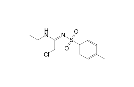 2-Chloranyl-N'-ethyl-N-(4-methylphenyl)sulfonyl-ethanimidamide