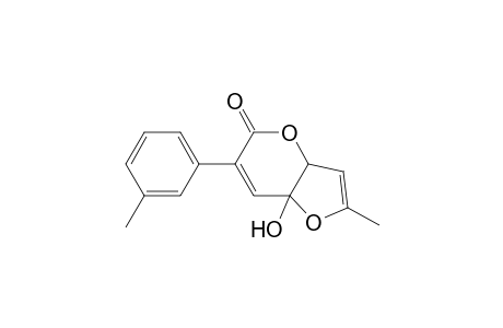 5H-Furo[3,2-b]pyran-5-one, 3a,7a-dihydro-7a-hydroxy-2-methyl-6-(3-methylphenyl)-