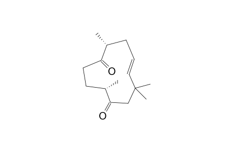 (+)-7.alpha.,11.alpha.-trans-Humulene-1,8-dione