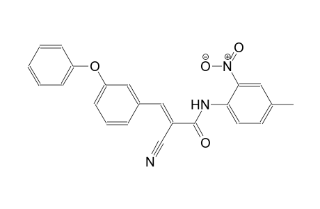 (2E)-2-cyano-N-(4-methyl-2-nitrophenyl)-3-(3-phenoxyphenyl)-2-propenamide