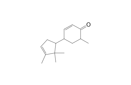 6-methyl-4-(2',2',3'-trimethyl -3'-cyclopenten-1'-yl)-2-cyclohexen-1-one