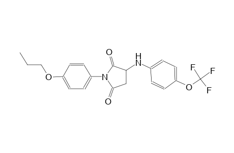 2,5-pyrrolidinedione, 1-(4-propoxyphenyl)-3-[[4-(trifluoromethoxy)phenyl]amino]-