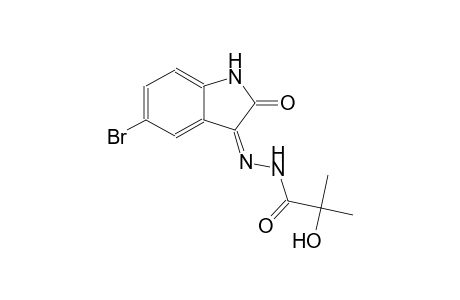 N'-[(3Z)-5-bromo-2-oxo-1,2-dihydro-3H-indol-3-ylidene]-2-hydroxy-2-methylpropanohydrazide