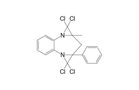 1,1,3,3-Tetrachloro-1a-methyl-2a-phenyl-1,1a,2,2a,3,4-hexahydro-bis[aziridino[1,2-a : 2',1'-d]-[1,5]-benzodiazepine