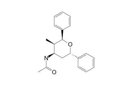 cis-2,6-Diphenyl-trans-3-methyl-4-acetylamino-oxane