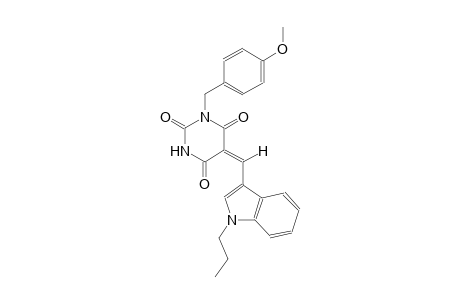 (5E)-1-(4-methoxybenzyl)-5-[(1-propyl-1H-indol-3-yl)methylene]-2,4,6(1H,3H,5H)-pyrimidinetrione