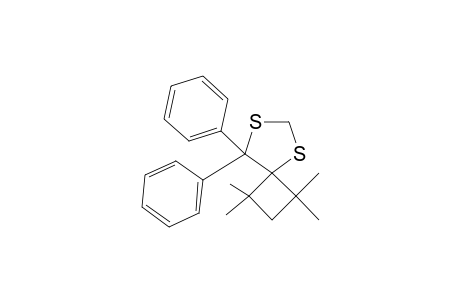 1,1,3,3-tetramethyl-8,8-di(phenyl)-5,7-dithiaspiro[3.4]octane