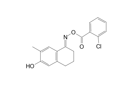 Naphthanen-1-one, 1,2,3,4-tetrahydro-6-hydroxy-7-methyl-, oxime, o-(2-chlorobenzoyl)-