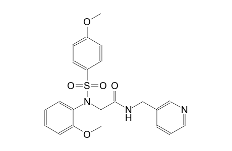 2-{2-methoxy[(4-methoxyphenyl)sulfonyl]anilino}-N-(3-pyridinylmethyl)acetamide