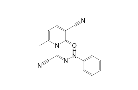 3-Cyano-1-((2-phenylhydrazono)cyanomethyl)-4,6-dimethyl-2-pyridone
