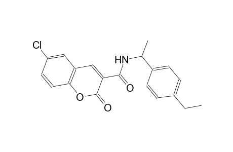 6-chloro-N-[1-(4-ethylphenyl)ethyl]-2-oxo-2H-chromene-3-carboxamide