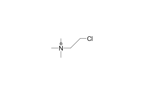 Trimethyl-(2-chloro-ethyl)-ammonium cation