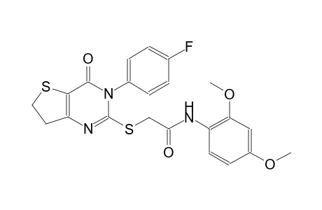acetamide, N-(2,4-dimethoxyphenyl)-2-[[3-(4-fluorophenyl)-3,4,6,7-tetrahydro-4-oxothieno[3,2-d]pyrimidin-2-yl]thio]-