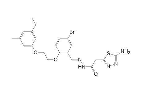 2-(5-amino-1,3,4-thiadiazol-2-yl)-N'-((E)-{5-bromo-2-[2-(3-ethyl-5-methylphenoxy)ethoxy]phenyl}methylidene)acetohydrazide