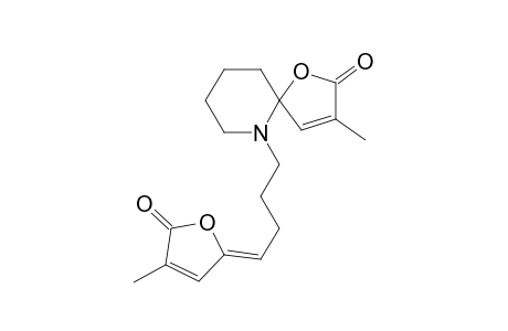 PANDAMARILACTONE-1;3-METHYL-6-[4'-(4''-METHYL-5''-OXO-TETRAHYDROFURANO-3''-ENE-2''-YLIDENE)-BUTYL]-1-OXO-6-AZA-SPIRO-[4.5]-DEC-3-ENE-2-ONE