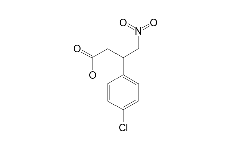 3-(4-Chlorophenyl)-4-nitrobutanoic acid