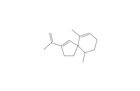 (5R,10S)-6,10-Dimethyl-2-(prop-1-en-2-yl)spiro[4.5]deca-1,6-diene, rel-