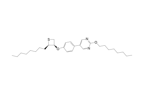 2-Octyloxy-5-[4-((2R,3R)-2-octyl-thietan-3-yloxy)-phenyl]-pyrimidine