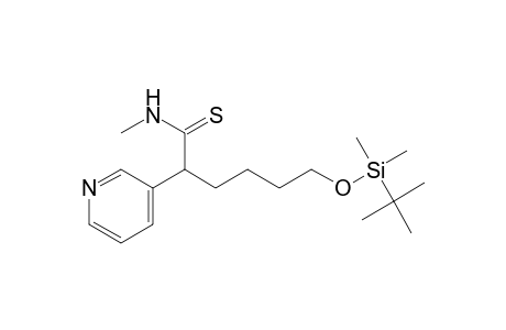 N-Methyl- .alpha.-(4-(tert-butyldimethylsiloxy)butyl)-3-pyridineethanethioamide