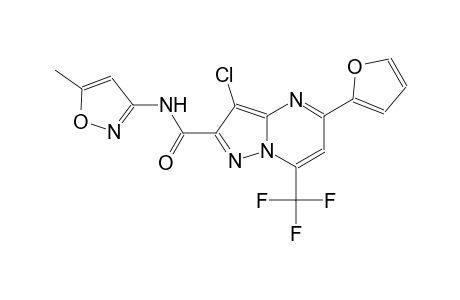 3-chloro-5-(2-furyl)-N-(5-methyl-3-isoxazolyl)-7-(trifluoromethyl)pyrazolo[1,5-a]pyrimidine-2-carboxamide