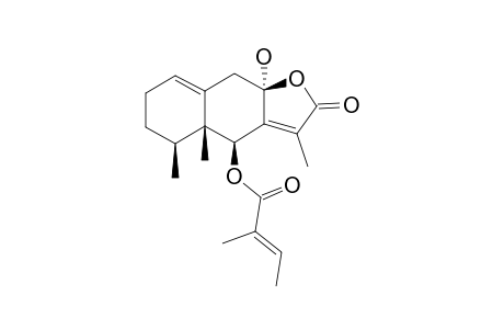 6.beta.-Angeloyloxy-8.alpha.-hydroxyeremophil-1(10),7(11)-dien-8.beta.(12)-olide