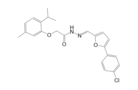 acetic acid, [5-methyl-2-(1-methylethyl)phenoxy]-, 2-[(E)-[5-(4-chlorophenyl)-2-furanyl]methylidene]hydrazide
