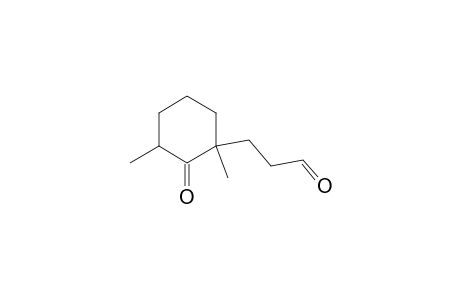3-(1,3-dimethyl-2-oxocyclohexyl)propanal