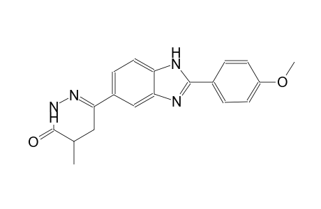 3(2H)-pyridazinone, 4,5-dihydro-6-[2-(4-methoxyphenyl)-1H-benzimidazol-5-yl]-4-methyl-, (4R)-