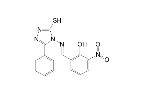2-Nitro-6-((E)-[(3-phenyl-5-sulfanyl-4H-1,2,4-triazol-4-yl)imino]methyl)phenol