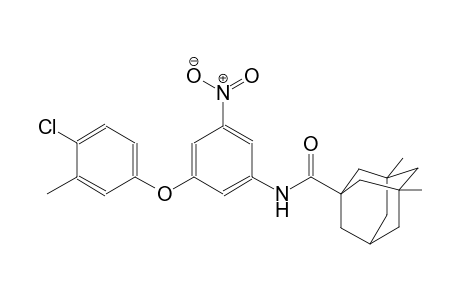 N-[3-(4-chloro-3-methylphenoxy)-5-nitrophenyl]-3,5-dimethyl-1-adamantanecarboxamide