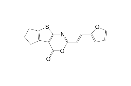 2-[(E)-2-(2-furyl)ethenyl]-6,7-dihydro-4H,5H-cyclopenta[4,5]thieno[2,3-d][1,3]oxazin-4-one