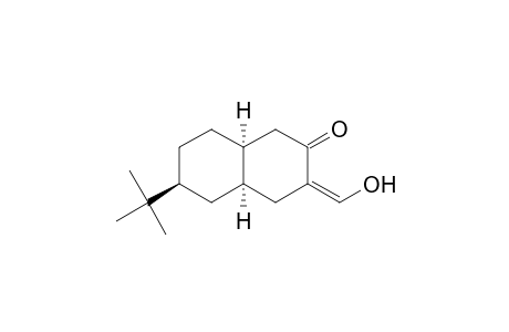 2(1H)-Naphthalenone, 6-(1,1-dimethylethyl)octahydro-3-(hydroxymethylene)-, (4a.alpha.,6.beta.,8a.alpha.)-