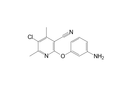 2-(3-aminophenoxy)-5-chloro-4,6-dimethyl-3-pyridinecarbonitrile