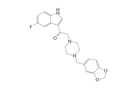2-[4-(1,3-benzodioxol-5-ylmethyl)-1-piperazinyl]-1-(5-fluoro-1H-indol-3-yl)ethanone