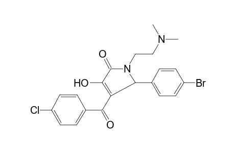 5-(4-Bromo-phenyl)-4-(4-chloro-benzoyl)-1-(2-dimethylamino-ethyl)-3-hydroxy-1,5-dihydro-pyrrol-2-one