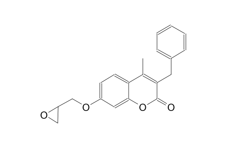 2H-1-benzopyran-2-one, 4-methyl-7-(oxiranylmethoxy)-3-(phenylmethyl)-
