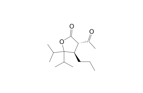 trans-3-Acetyl-5,5-diisopropy-4-n-propyldihydro-2(3H)-furanone