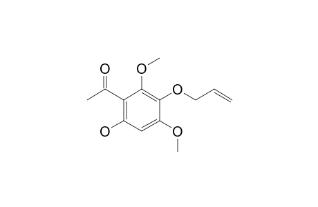 2-HYDROXY-4,6-DIMETHOXY-5-(PROP-2-ENYLOXY)-ACETOPHENONE