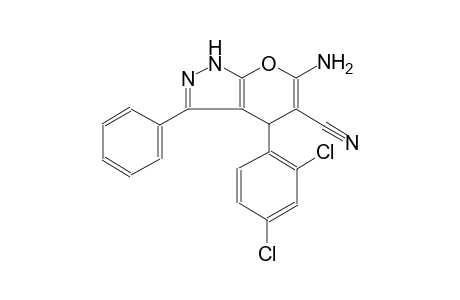 6-amino-4-(2,4-dichlorophenyl)-3-phenyl-1,4-dihydropyrano[2,3-c]pyrazole-5-carbonitrile
