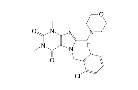 7-(2-chloro-6-fluorobenzyl)-1,3-dimethyl-8-(4-morpholinylmethyl)-3,7-dihydro-1H-purine-2,6-dione