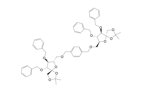 1,4-BIS-[(3,4-DI-O-BENZYL-1,2-O-ISOPROPYLIDENE-BETA-D-FRUCTOFURANOSE-6-O-YL)-METHYL]-BENZENE